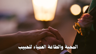 المحبة والطاعة العمياء للحبيب